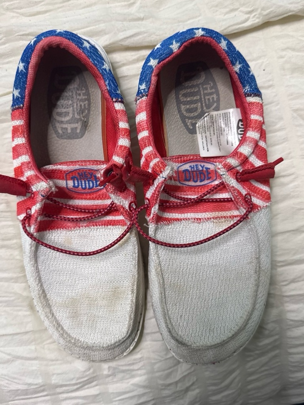 Hey Dude American Red, White & Blue Casual Shoes